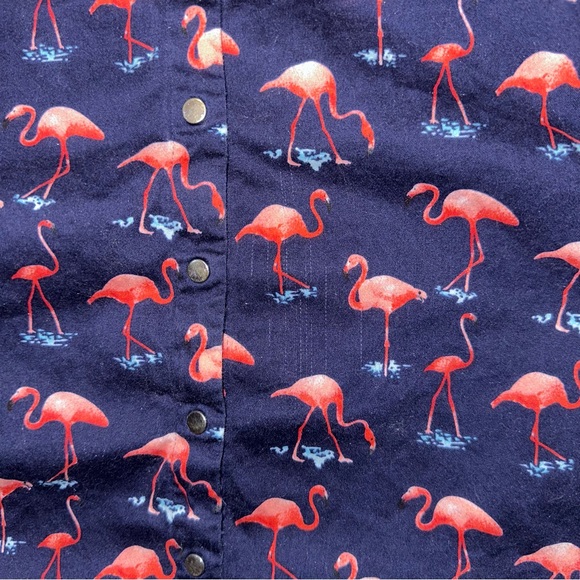 7th avenue NY &Co 3/4 length flamingo button up size L! - Picture 2 of 7